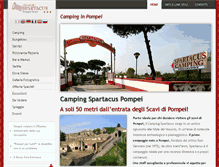 Tablet Screenshot of campingspartacus.it